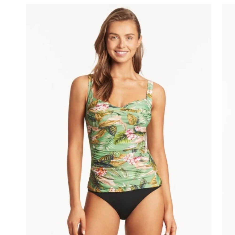 SEA LEVEL Swim Lost Paradise Twist Front Tankini